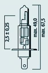 Ampoule H1 RALLY 12V 100W P14.5S