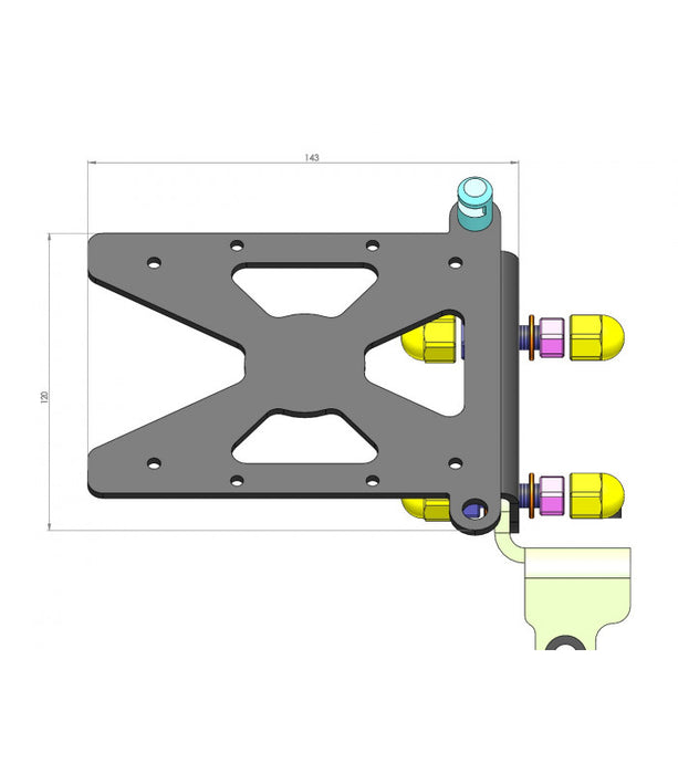 Support de plaque latéral Harley-Davidson Softail FXDR 114