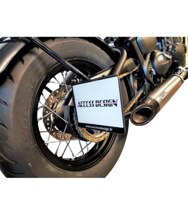 Support de plaque latéral Triumph Bonneville Bobber