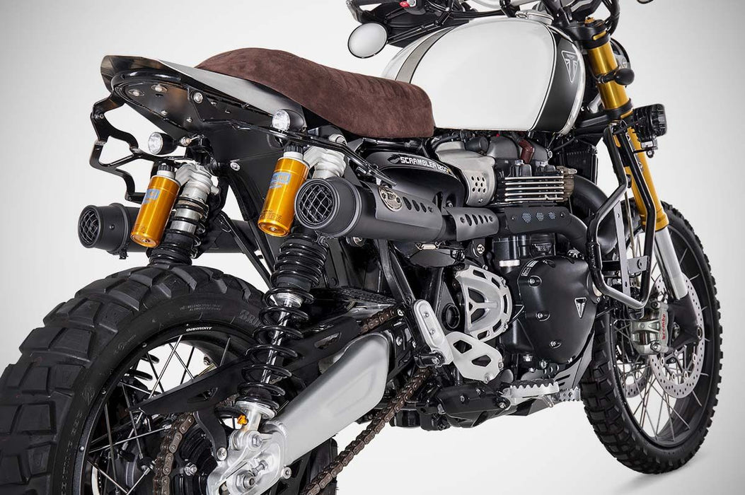 LIGNE COMPLETE INOX ZARD 2 EN 2 TRIUMPH SCRAMBLER 1200
