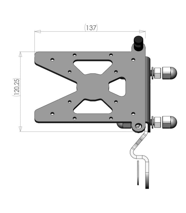 Support de plaque latéral Victory OCTANE