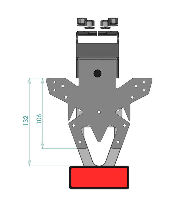 Support de plaque Kawasaki NINJA 400