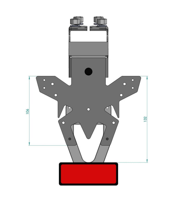 Support de plaque Kawasaki NINJA ZX-4RR