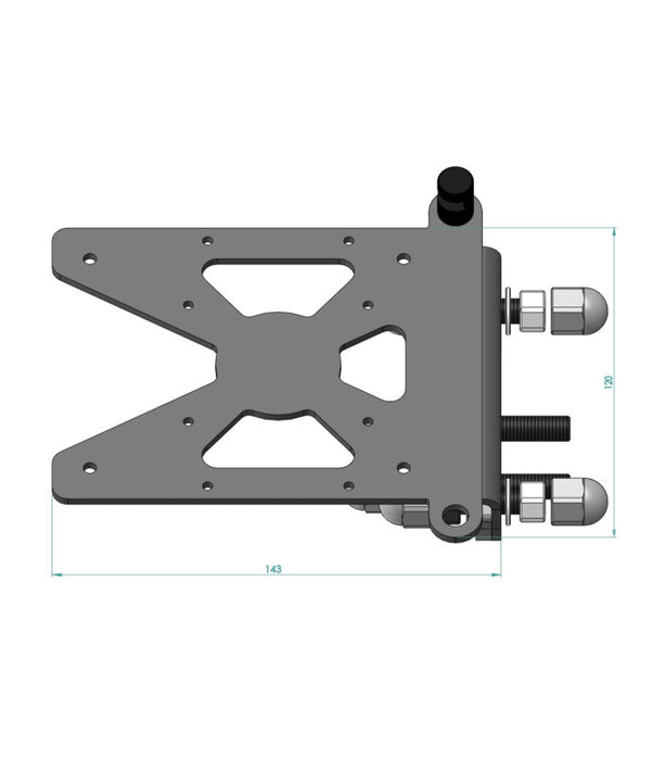 Support de plaque latéral Ducati Scrambler 800 Icon