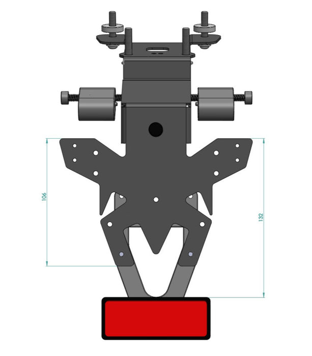 Support de plaque Triumph Speed Twin 400