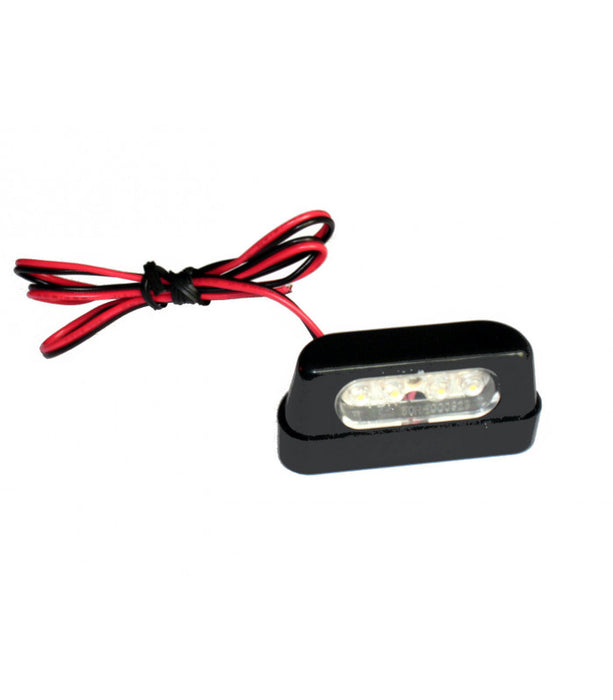 Eclairage 4 LED plaque d'immatriculation moto