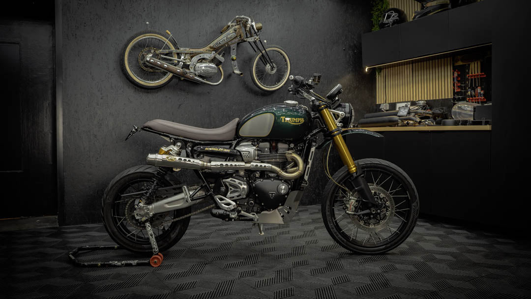 LIGNE COMPLETE INOX ZARD 2 EN 2 TRIUMPH SCRAMBLER 1200