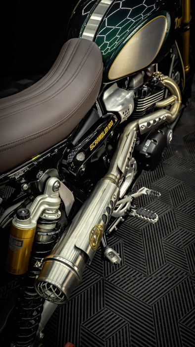LIGNE COMPLETE INOX ZARD 2 EN 2 TRIUMPH SCRAMBLER 1200