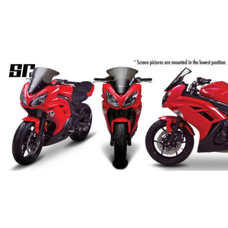 Bulle coloree pour Kawasaki Ninja 650R VERT TRANSLUCIDE