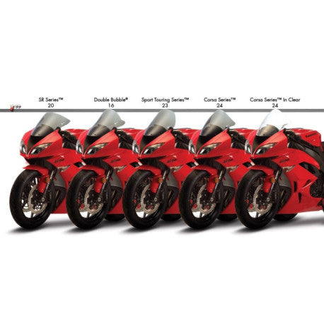 Bulle coloree pour Kawasaki ZX-10R - ZX6R ROUGE