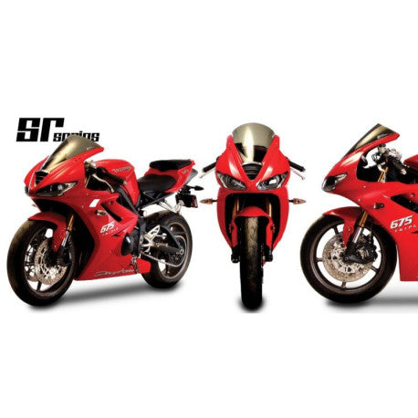 Bulle coloree pour Triumph Daytona 675 ROUGE