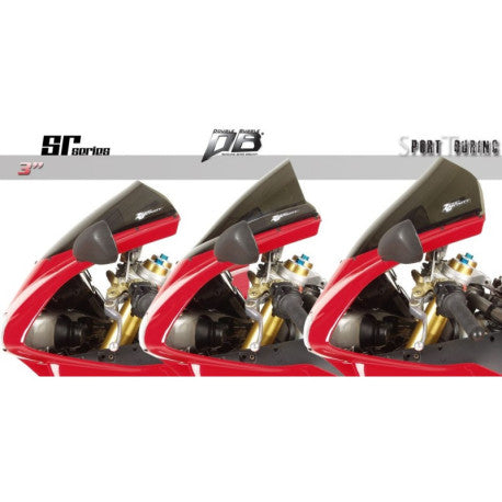 Bulle double courbure coloree pour Ducati 748 - R - S - 998R - 998S - 998 - Fina ROUGE