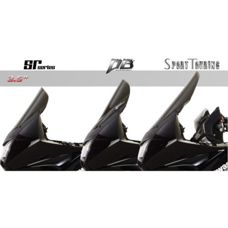 Bulle double courbure coloree pour Kawasaki KLR 650 JAUNE