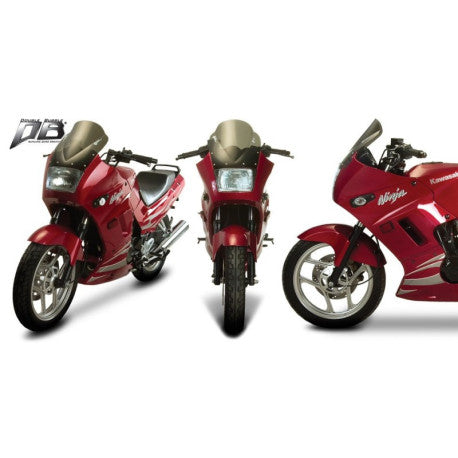 Bulle double courbure coloree pour Kawasaki Ninja 250R AMBRE