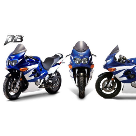 Bulle double courbure coloree pour Suzuki Katana 600-750 VERT TRANSLUCIDE