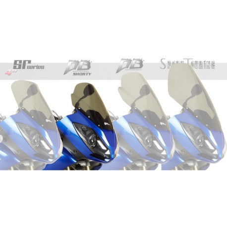 Bulle double courbure coloree pour Triumph Tiger 1050 - Se Lo Profile JAUNE