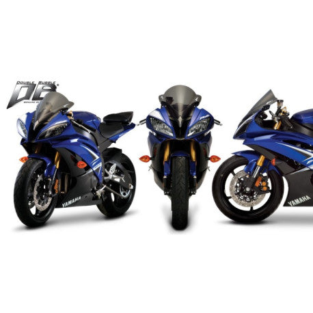 Bulle double courbure coloree pour Yamaha YZF-R6 ROUGE