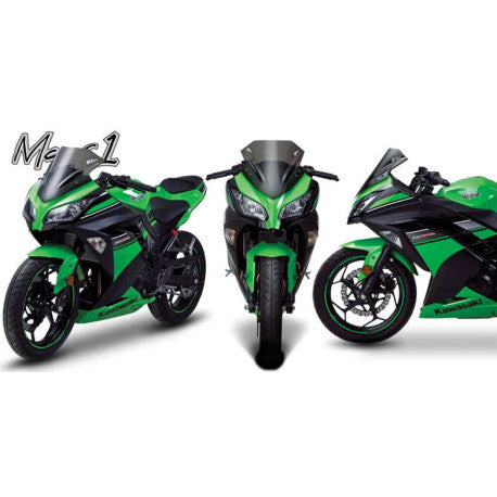 Bulle KAWASAKI NINJA 250 et 300 R MARC 1 FUMÉE CLAIR