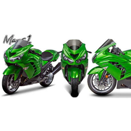 Bulle KAWASAKI ZX14R - ZZR1400 MARC 1 FUMÉE CLAIR