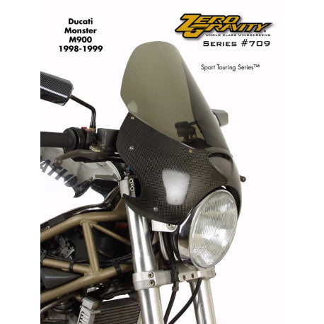 Bulle sport touring ZG Ducati Monster M-900 FUMÉ CLAIR