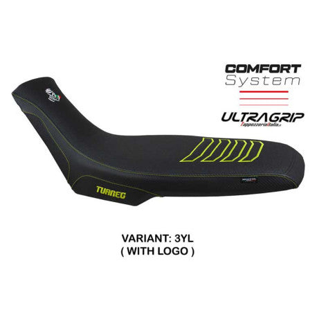 HOUSSE DE SELLE COMPATIBLE APRILIA TUAREG 660 (21-22) MODÈLE BORAS CONFORT, BLEU