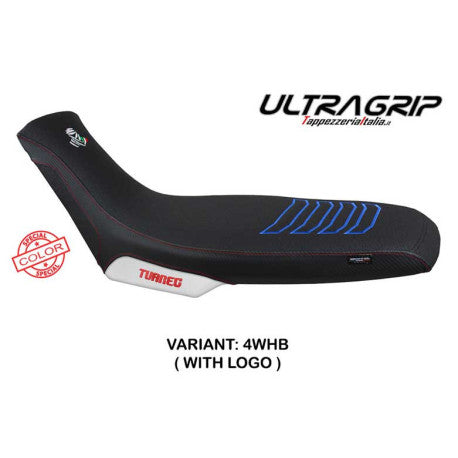 HOUSSE DE SELLE COMPATIBLE APRILIA TUAREG 660 (21-22) MODÈLE BORAS CONFORT, BLEU