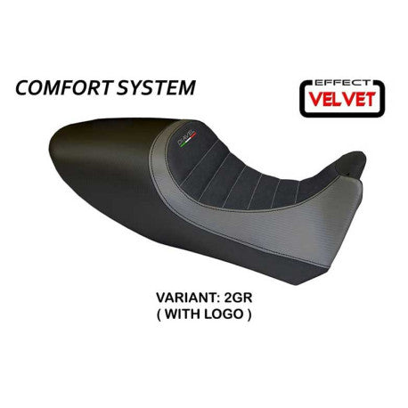 HOUSSE DE SELLE COMPATIBLE  DUCATI DIAVEL (11-13) MODÈLE AREZZO COLOR VELVET