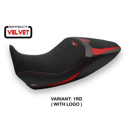 HOUSSE DE SELLE COMPATIBLE DUCATI DIAVEL 1260 (19-22) MODÈLE SARANDA 1 VELVET