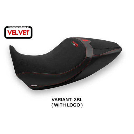 HOUSSE DE SELLE COMPATIBLE DUCATI DIAVEL 1260 (19-22) MODÈLE SARANDA 1 VELVET