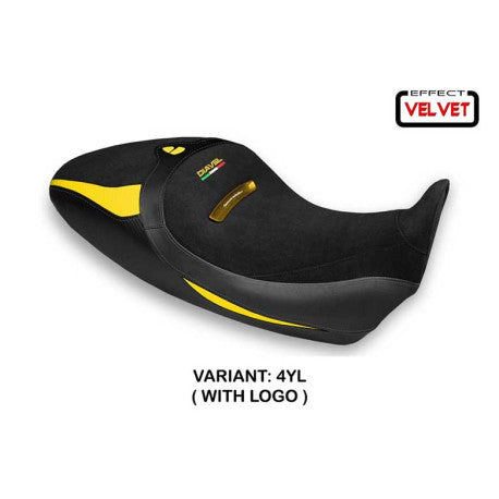 HOUSSE DE SELLE COMPATIBLE  DUCATI DIAVEL 1260 S (19-22) MODÈLE BRAILA 1 VELVET