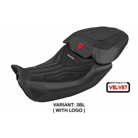 HOUSSE DE SELLE COMPATIBLE DUCATI DIAVEL V4 2023 MODÈLE DIABLO VELVET