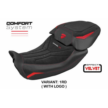 HOUSSE DE SELLE COMPATIBLE DUCATI DIAVEL V4 2023 MODÈLE DIABLO VELVET