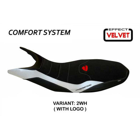 HOUSSE DE SELLE COMPATIBLE DUCATI HYPERMOTARD 821/939 (13-18) MODÈLE VARNA 1 VEL