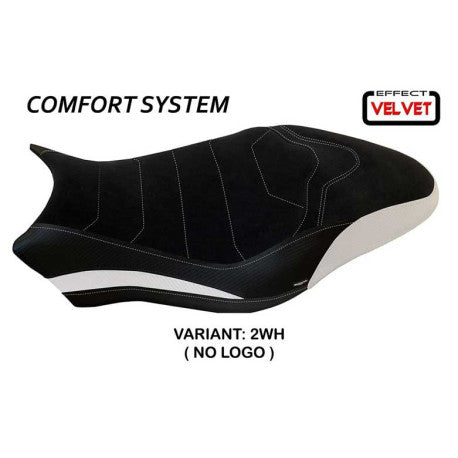 HOUSSE DE SELLE COMPATIBLE  DUCATI MONSTER 821/1200 (17-20) MODÈLE OVADA 1 VELVE