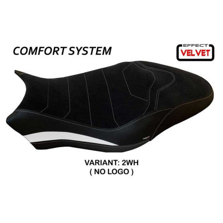 HOUSSE DE SELLE COMPATIBLE  DUCATI MONSTER 821/1200 (17-20) MODÈLE OVADA 2 VELVE