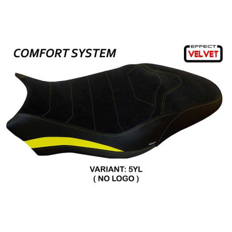 HOUSSE DE SELLE COMPATIBLE  DUCATI MONSTER 821/1200 (17-20) MODÈLE OVADA 2 VELVE