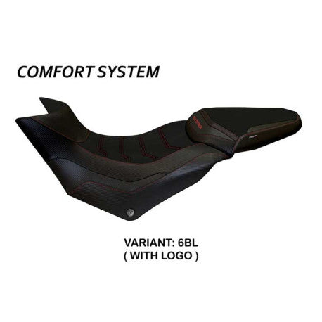 HOUSSE DE SELLE COMPATIBLE  DUCATI MULTISTRADA 950 (17-21) MODÈLE PRAGA 1