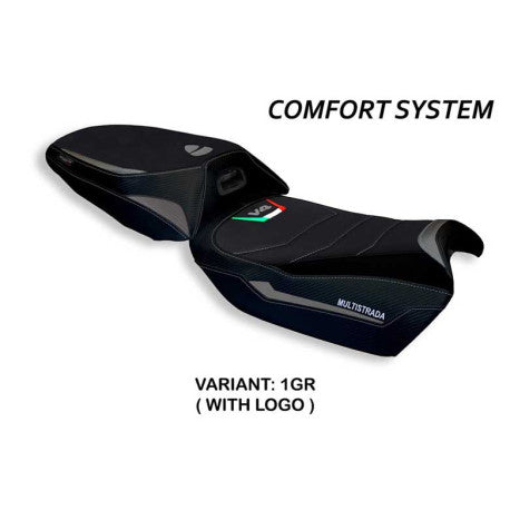 HOUSSE DE SELLE COMPATIBLE  DUCATI MULTISTRADA V4 (21-22) MODÈLE ROSITA CONFORT,
