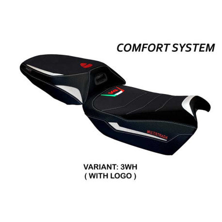 HOUSSE DE SELLE COMPATIBLE  DUCATI MULTISTRADA V4 (21-22) MODÈLE ROSITA CONFORT,
