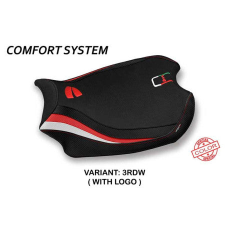 HOUSSE DE SELLE COMPATIBLE  DUCATI PANIGALE V4 (18-22) MODÈLE GLINKA