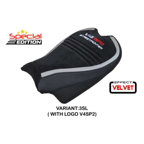 HOUSSE DE SELLE COMPATIBLE DUCATI STREETFIGHTER V4 20-23 MODÈLE AREION VELVET