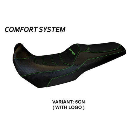 HOUSSE DE SELLE COMPATIBLE  KAWASAKI VERSYS 1000 (11-18) MODÈLE LAMPEDUSA TOTAL