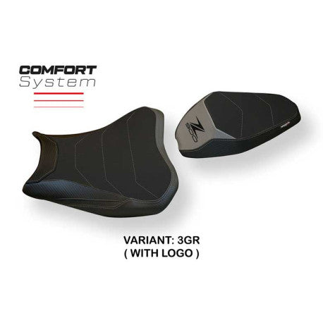 HOUSSE DE SELLE COMPATIBLE KAWASAKI Z 900 (17-22) MODÈLE BRAN 3 CONFORT, NOIR, A