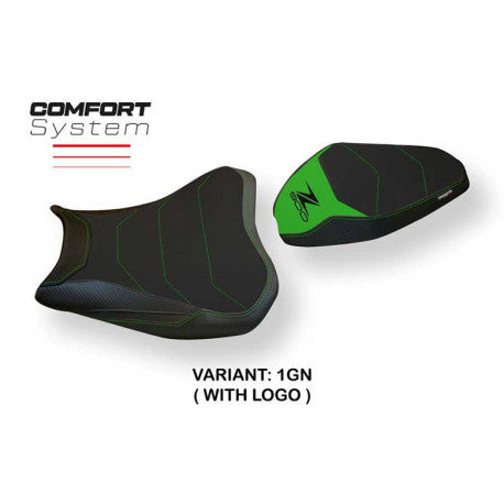 HOUSSE DE SELLE COMPATIBLE KAWASAKI Z 900 (17-22) MODÈLE BRAN 3 CONFORT, NOIR, A
