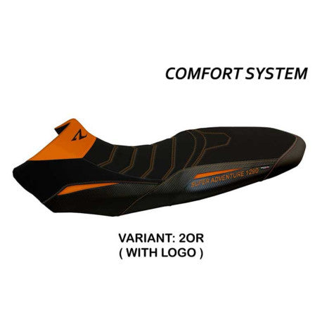 HOUSSE DE SELLE COMPATIBLE KTM 1290 SUPER ADVENTURE R (17-20) MODÈLE GINEVRA 2
