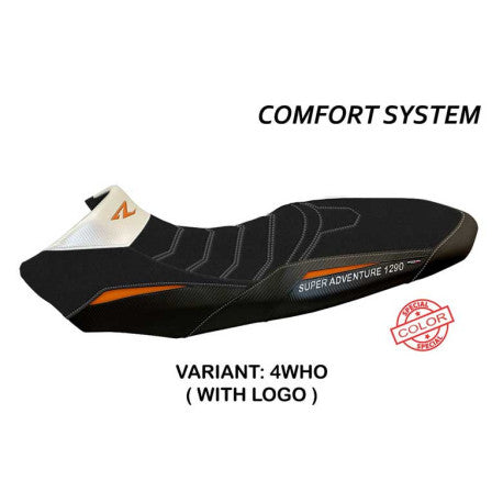 HOUSSE DE SELLE COMPATIBLE  KTM 1290 SUPER ADVENTURE R (17-20) MODÈLE GINEVRA SP