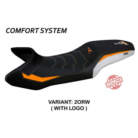 HOUSSE DE SELLE COMPATIBLE  KTM 1290 SUPER ADVENTURE R (21-22) MODÈLE ERICE SPEC