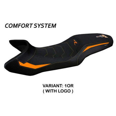 HOUSSE DE SELLE COMPATIBLE  KTM 1290 SUPER ADVENTURE R (21-22) MODÈLE ERICE