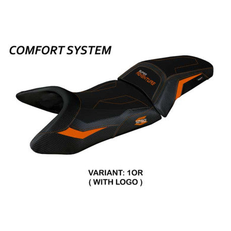 HOUSSE DE SELLE COMPATIBLE  KTM 1290 SUPER ADVENTURE S (21-22) MODÈLE LUMIAR