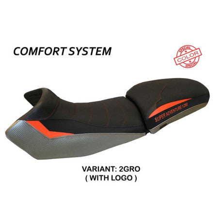 HOUSSE DE SELLE COMPATIBLE  KTM 1290 SUPER ADVENTURE S - T (15-20) MODÈLE EDEN S